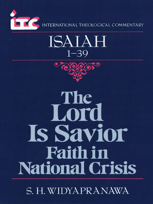 cover image of Isaiah 1-39